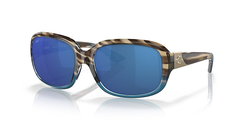 Costa Gannet M (58-17) with Blue Mirror lenses and Shiny Wahoo