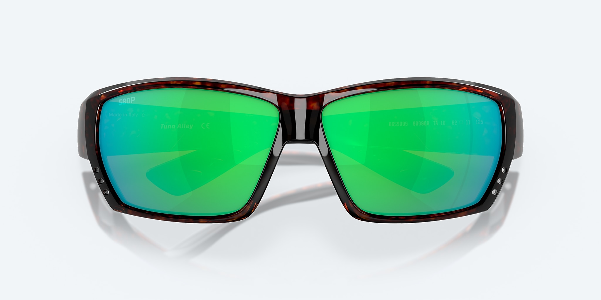 Lentes de Sol Costa Tuna Alley XL (62-11) con Verde Espejado lente y Tipo Carey montura Imagen 5 de 7