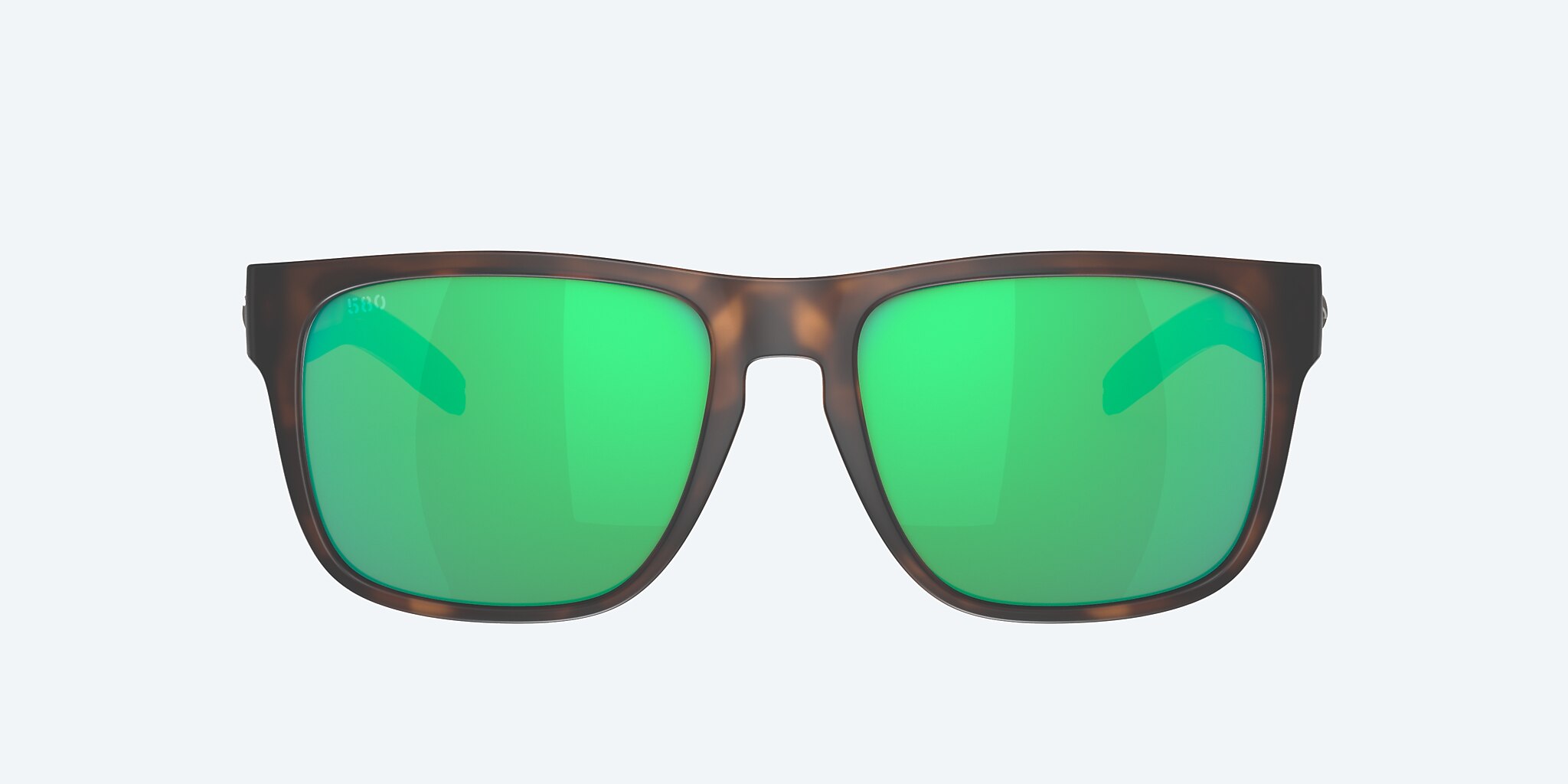 Sunglasses Costa Spearo XXL (56-17) with Green Mirror lens and Matte Tortoise frame Image 2 of 7