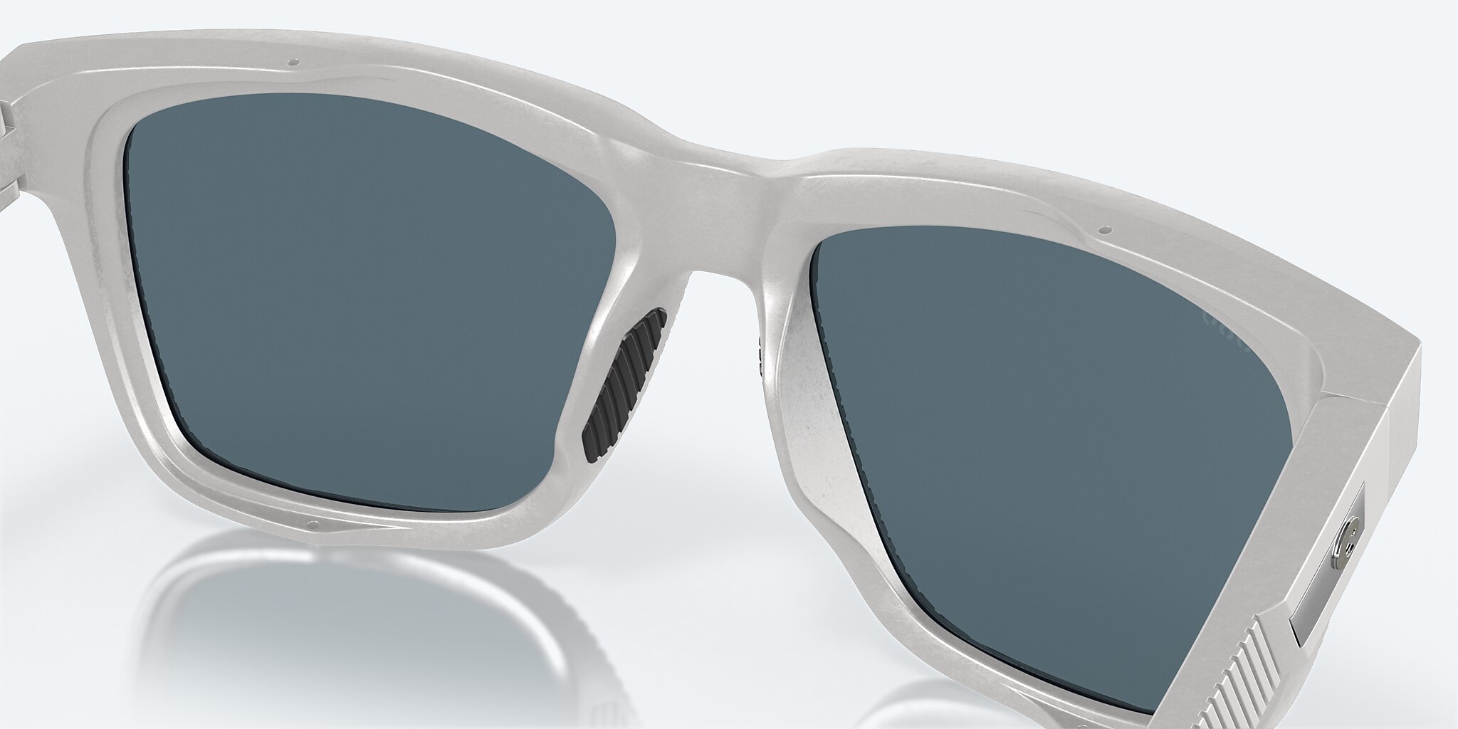 Sunglasses Costa Pescador L (55-17) with Blue Mirror lens and Light Gray frame Image 7 of 7