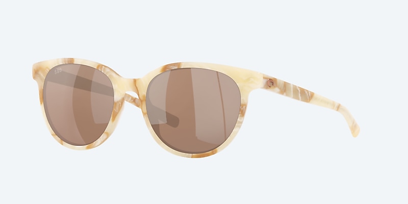 Sunglasses Costa Isla M (54-19) with Copper Silver Mirror lens and Shiny Seashell frame Image 1 of 4