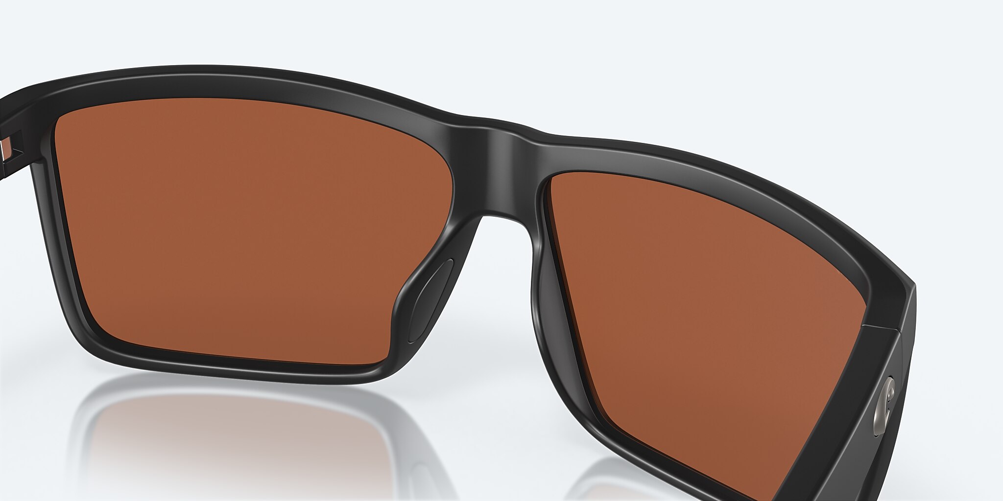 Sunglasses Costa Rinconcito M (60-12) with Green Mirror lens and Matte Black frame Image 7 of 8