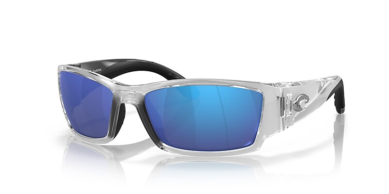 Costa Corbina L (61-18) with Blue Mirror lenses and Silver frame