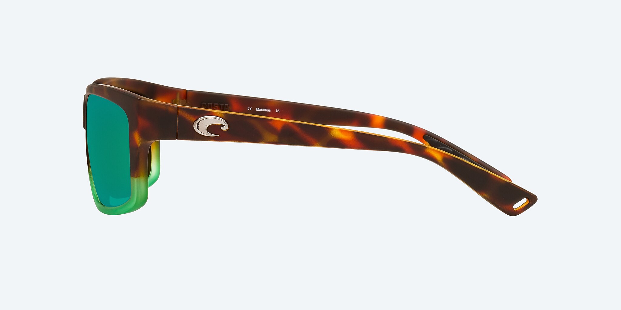 Lunettes de soleil Costa Cut L (60-10) avec Effet miroir Vert verre et Dégradé écaille de tortue vert mat monture Image 3 de 4