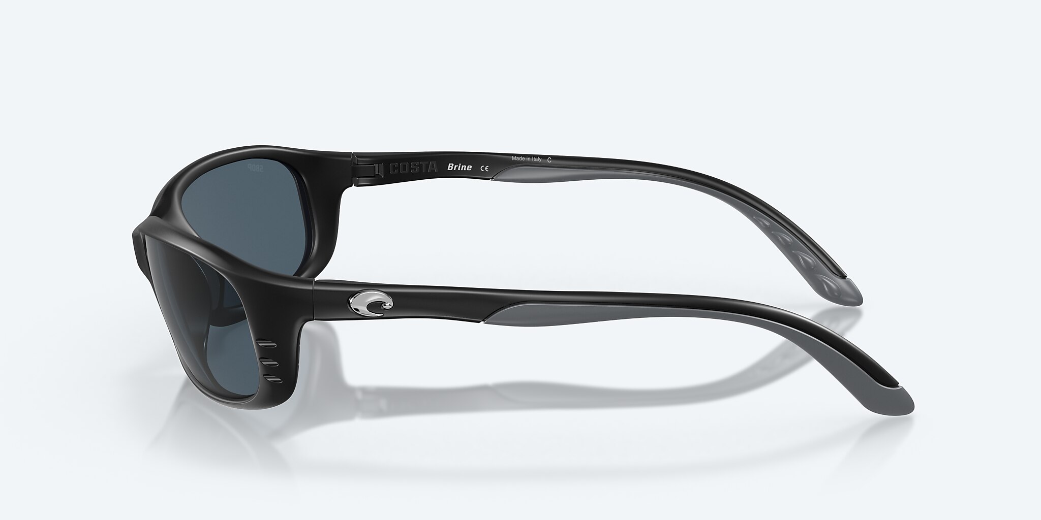 Sunglasses Costa Brine S (59-18) with Gray lens and Matte Black frame Image 3 of 7