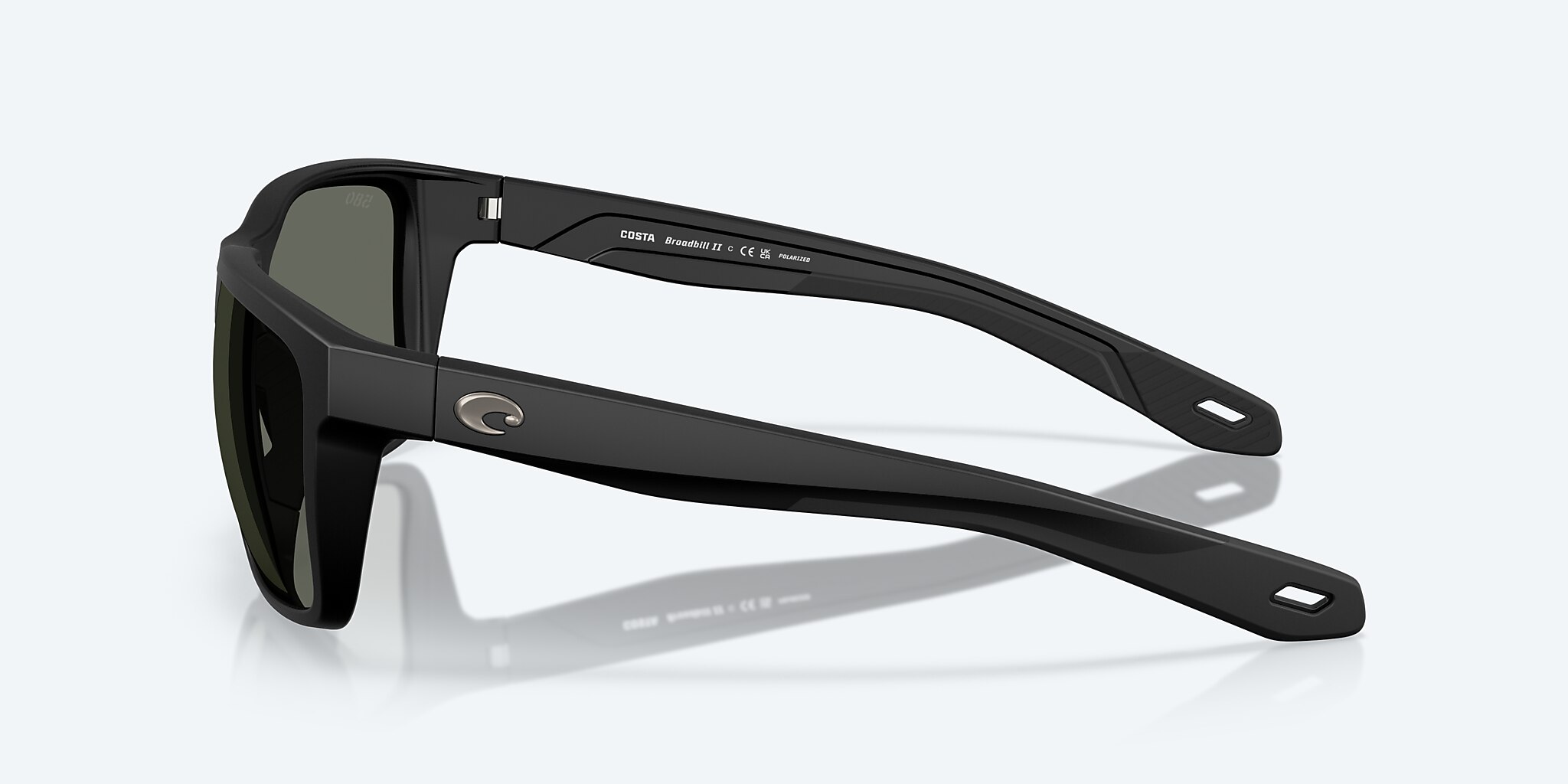 Lunettes de soleil Costa Broadbill II L (58-15) avec Gris verre et Noir mat monture Image 3 de 7