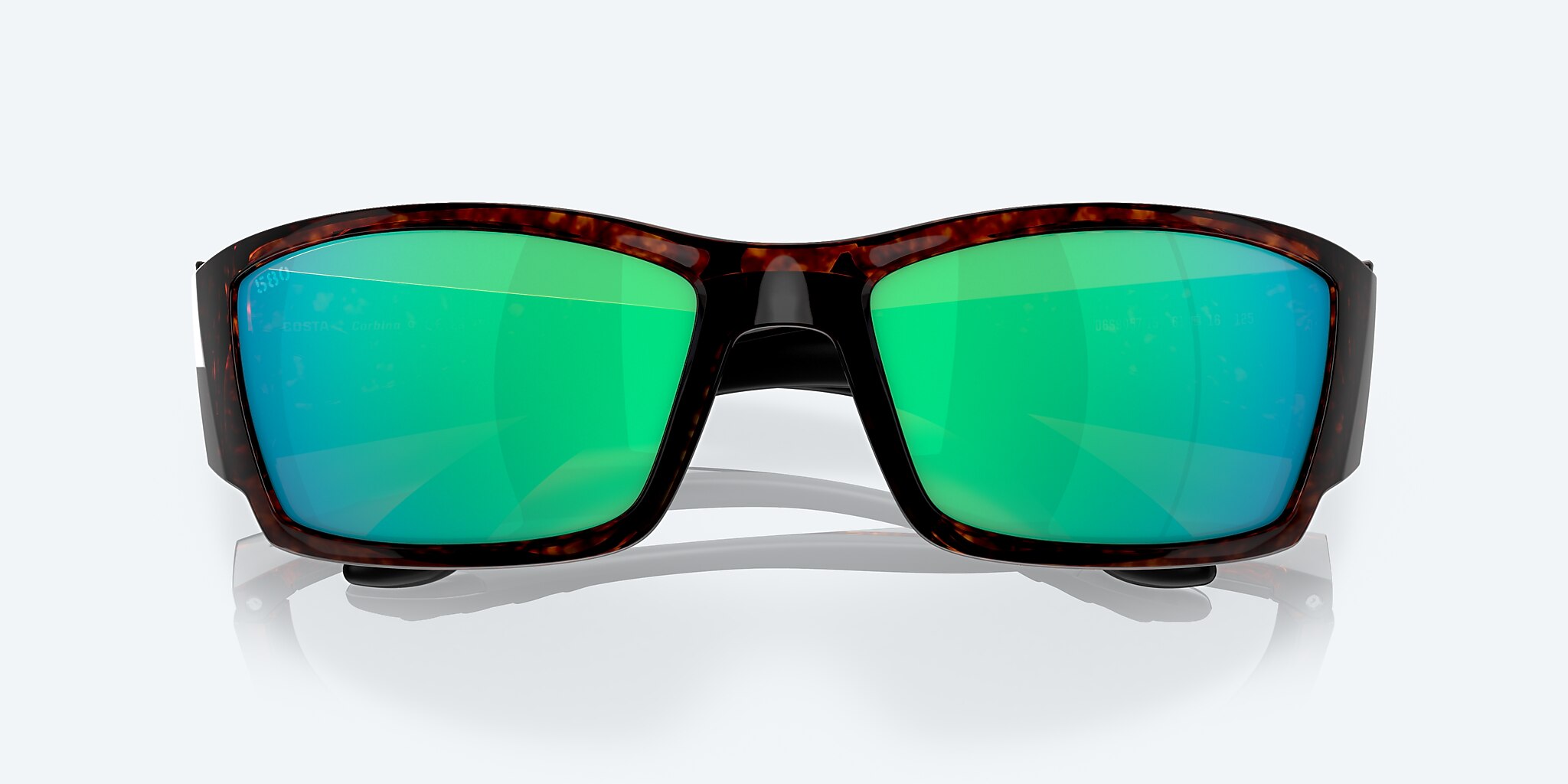 Sunglasses Costa Corbina L (61-18) with Green Mirror lens and Tortoise frame Image 5 of 7