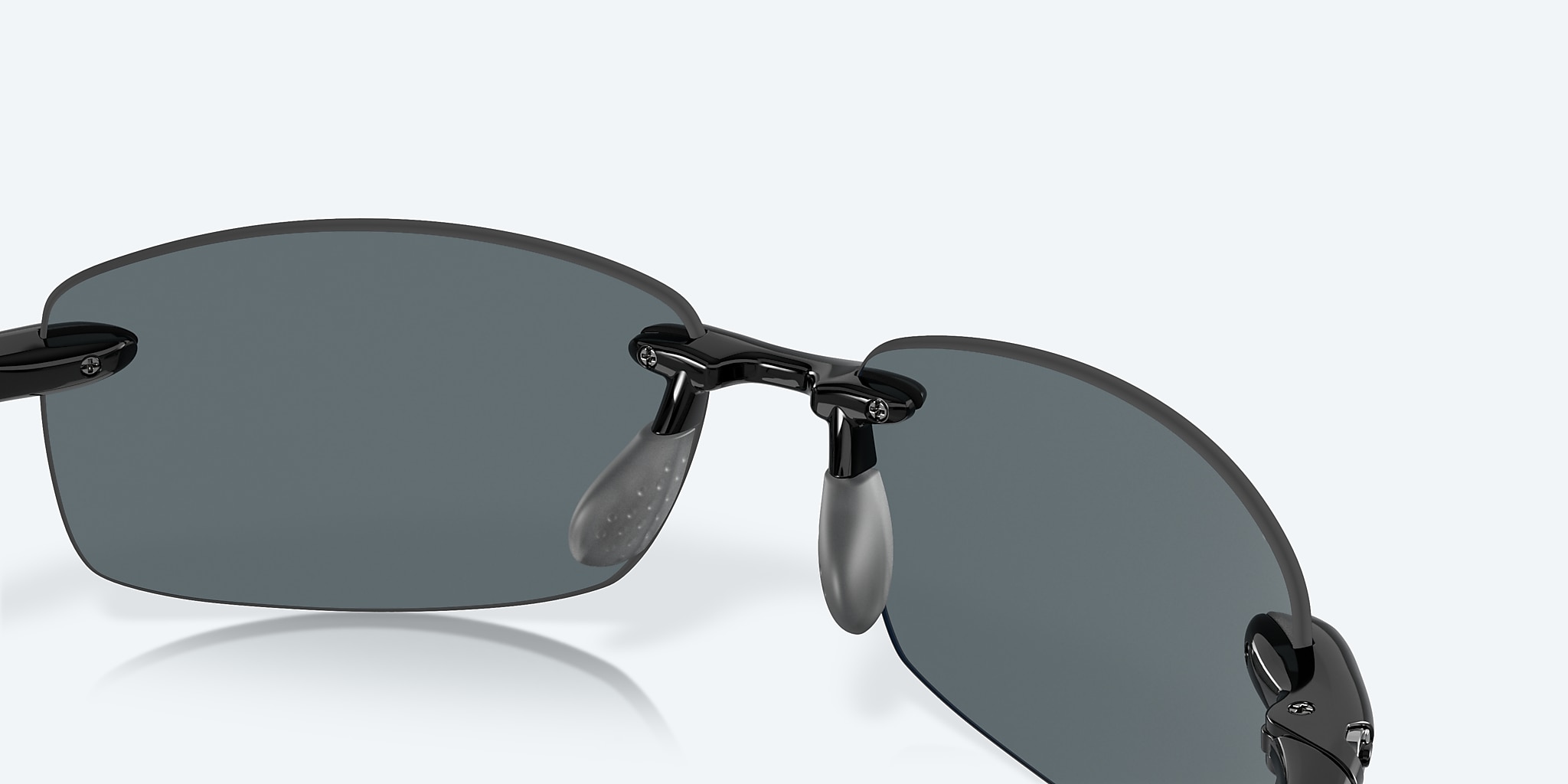 Sunglasses Costa Ballast M (60-15) with Blue Mirror lens and Shiny Black frame Image 7 of 7