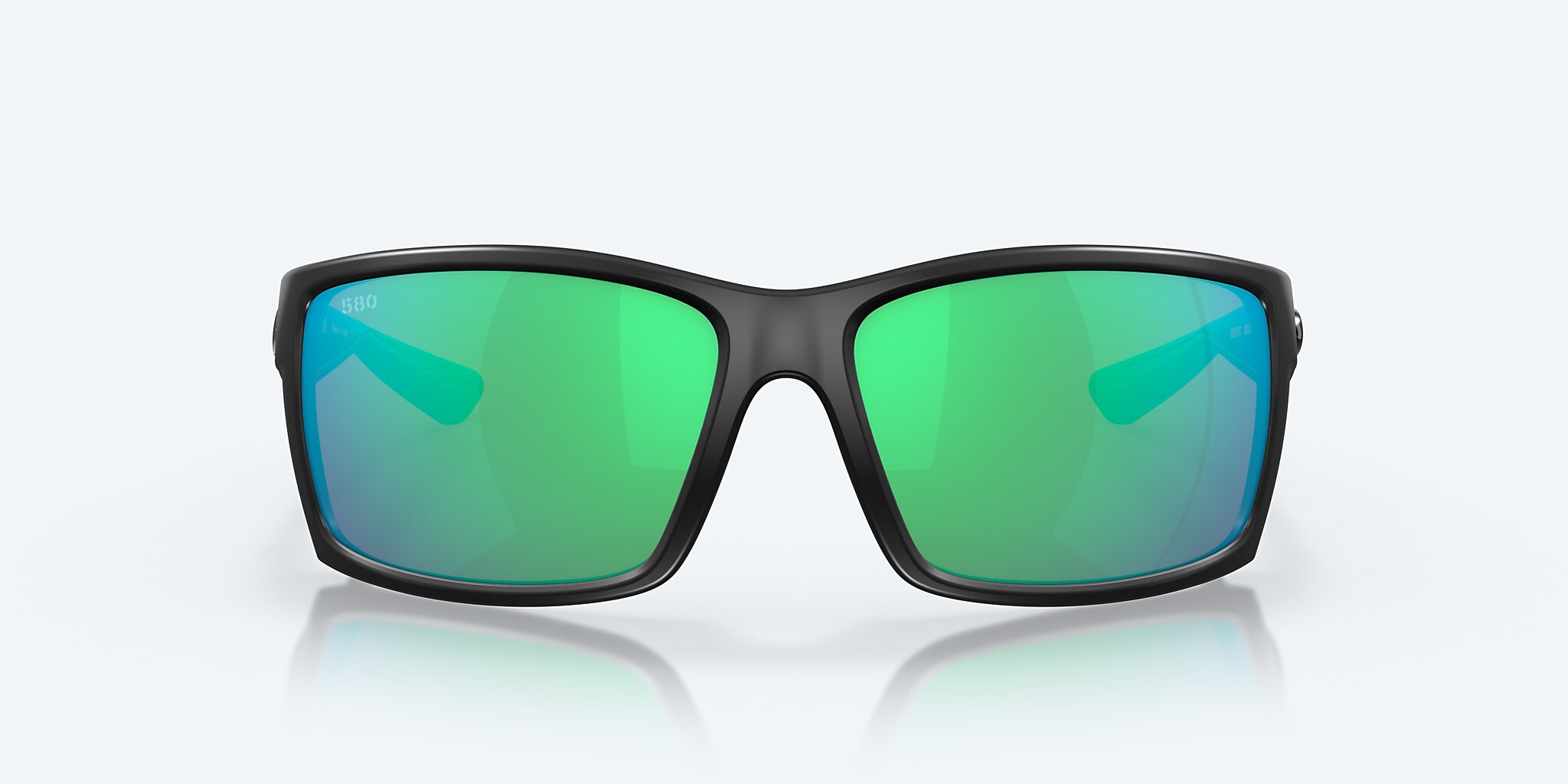 Sunglasses Costa Reefton XL (64-15) with Green Mirror lens and Blackout frame Image 2 of 7