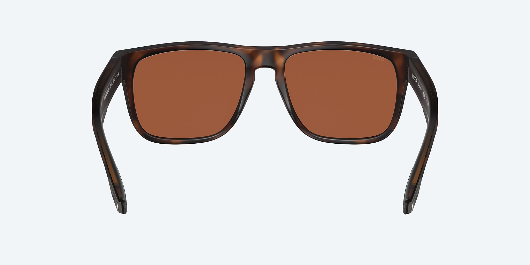 Sunglasses Costa Spearo XXL (56-17) with Green Mirror lens and Matte Tortoise frame Image 4 of 7
