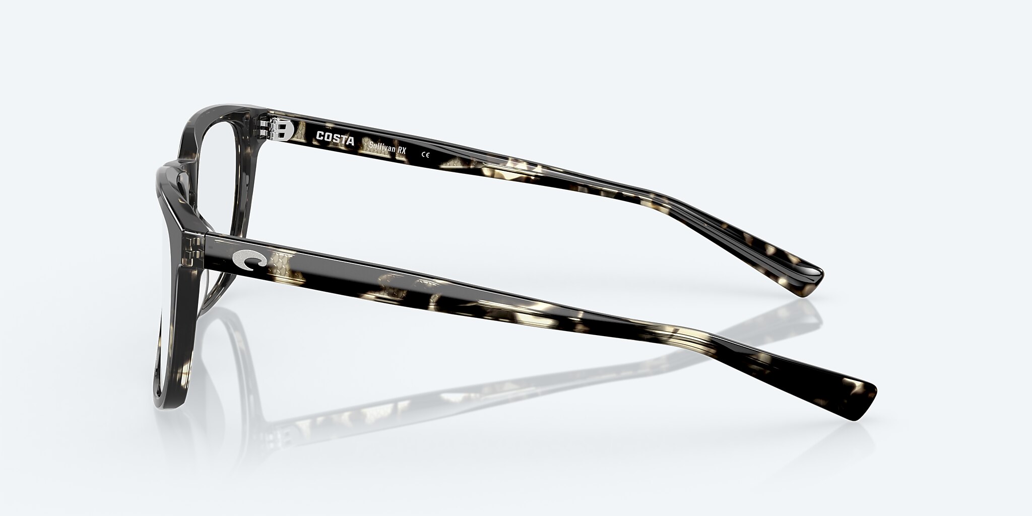 Eyeglasses Costa Sullivan RX M (53-20) with Demo Lens lens and Black Kelp frame Image 3 of 8