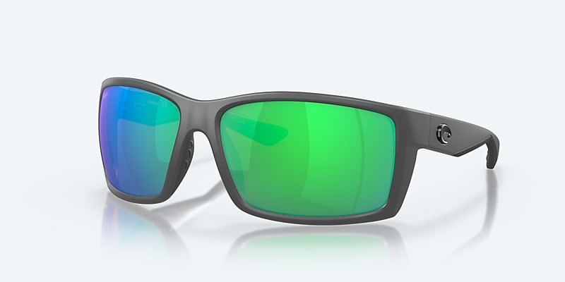 Sunglasses Costa Reefton XL (64-15) with Green Mirror lens and Matte Gray frame Image 1 of 7