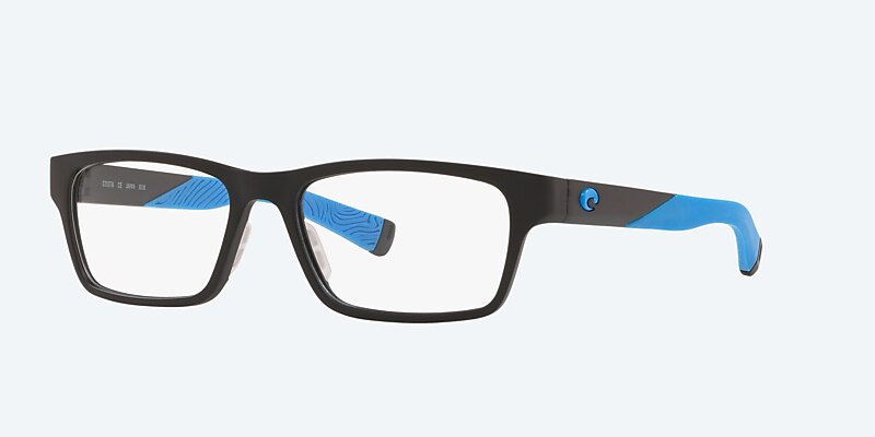 Eyeglasses Costa Ocean Ridge 310 M (53-17) with Demo Lens lens and Matte Black/Blue Rubber frame Image 1 of 4