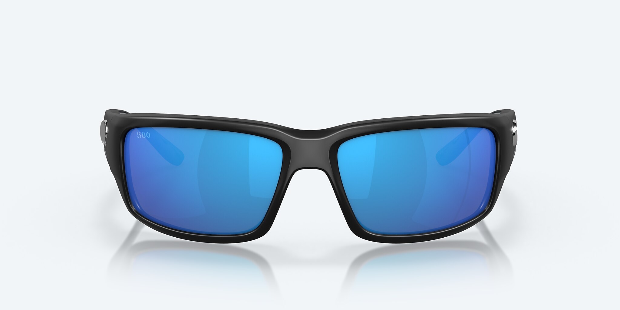 Sunglasses Costa Fantail M (59-14) with Blue Mirror lens and Matte Black frame Image 2 of 7