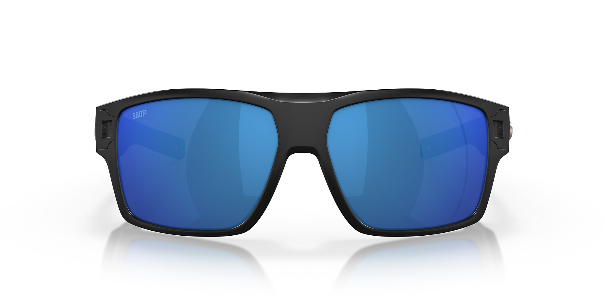 Costa Diego XL (62-14) with Blue Mirror lenses and Matte Black
