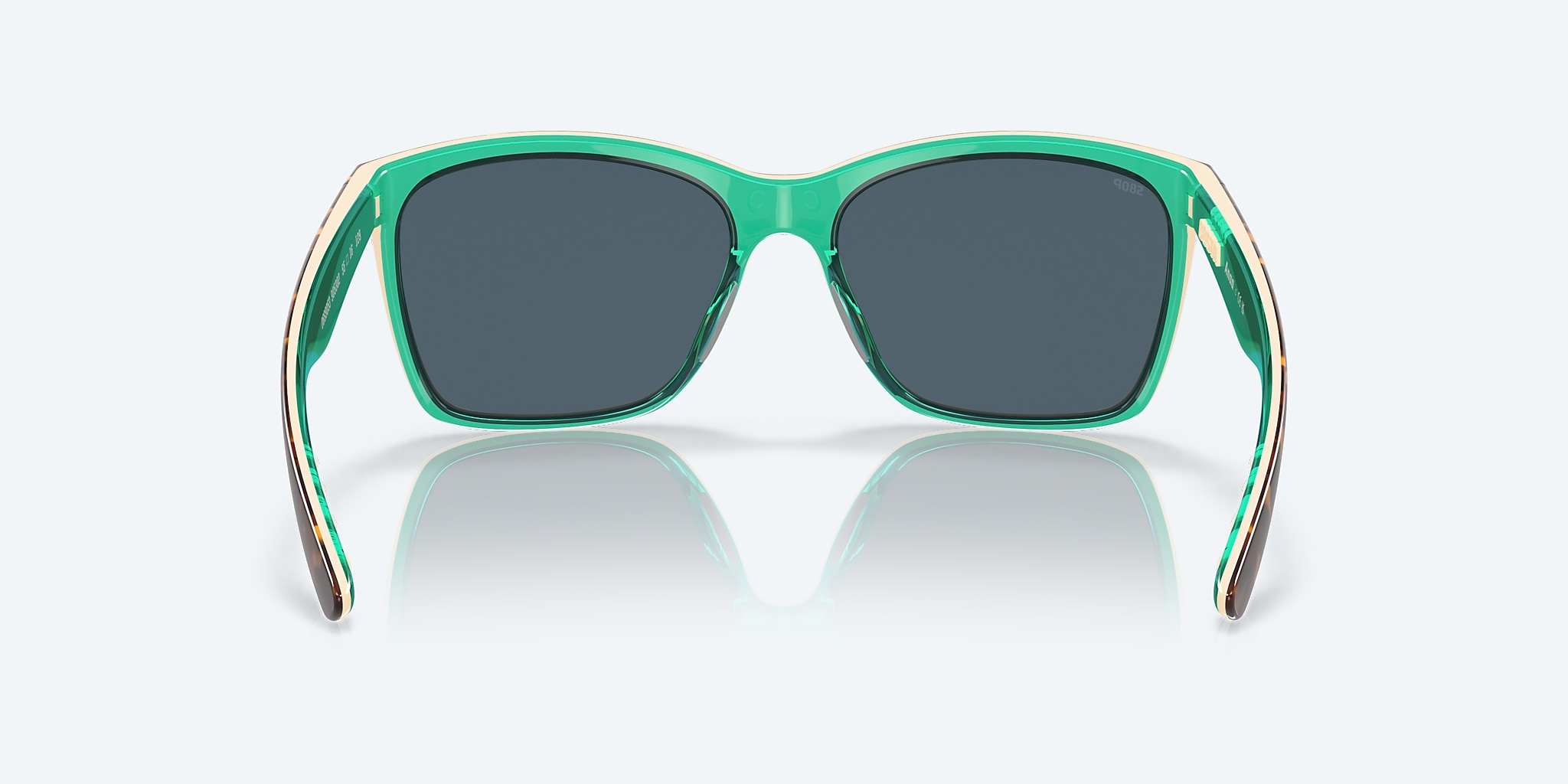 Sunglasses Costa Anaa S (55-16) with Gray lens and Shiny Retro Tortoise/Cream/Mint frame Image 4 of 7