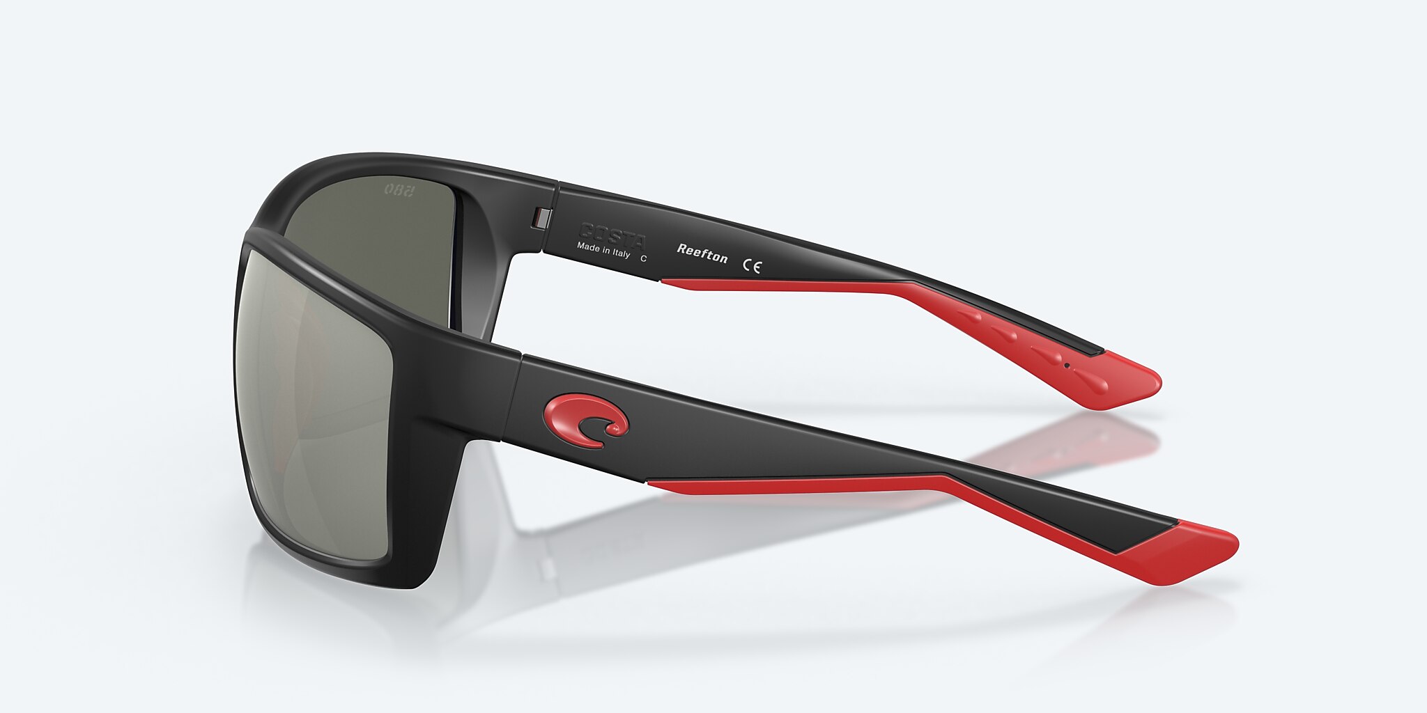 Lunettes de soleil Costa Reefton XL (64-15) avec Gris argenté verre et Noir raz monture Image 3 de 7