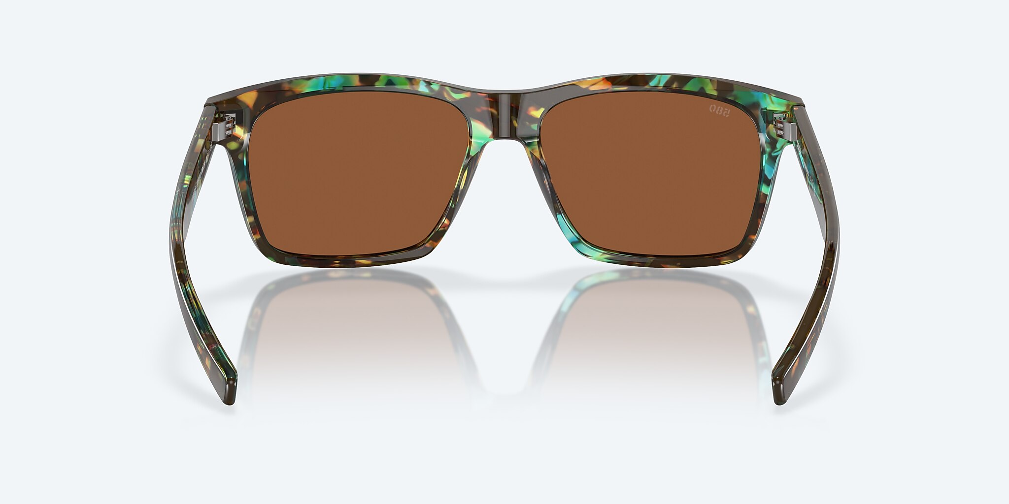 Lunettes de soleil Costa Aransas L (58-16) avec Cuivre verre et Écaille de tortue océan brillant monture Image 4 de 7