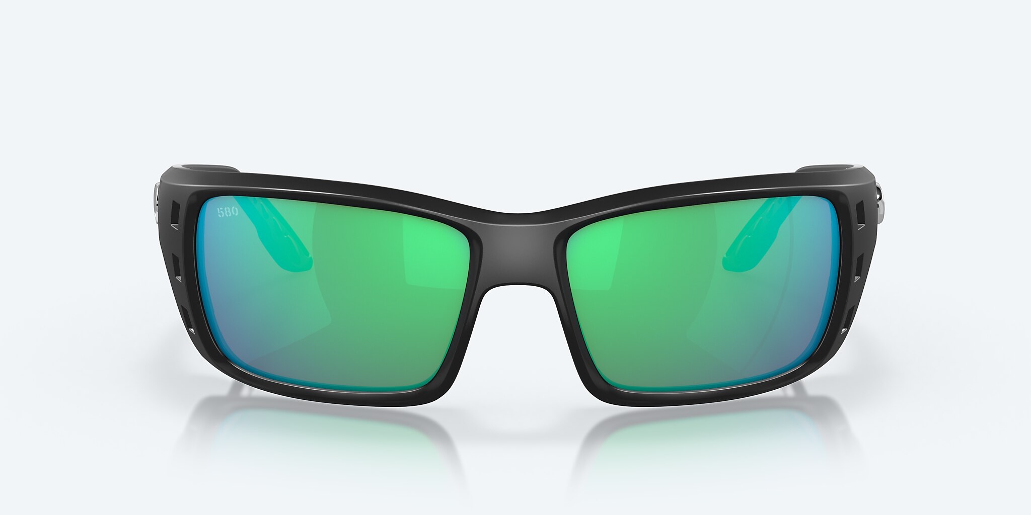 Sunglasses Costa Permit XL (63-16) with Green Mirror lens and Matte Black frame Image 2 of 7