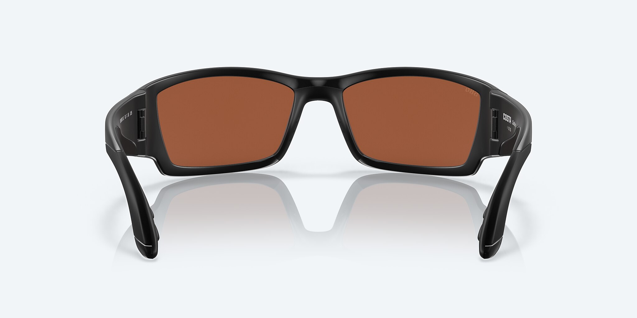 Lunettes de soleil Costa Corbina L (61-18) avec Effet miroir Vert verre et Noir monture Image 4 de 7