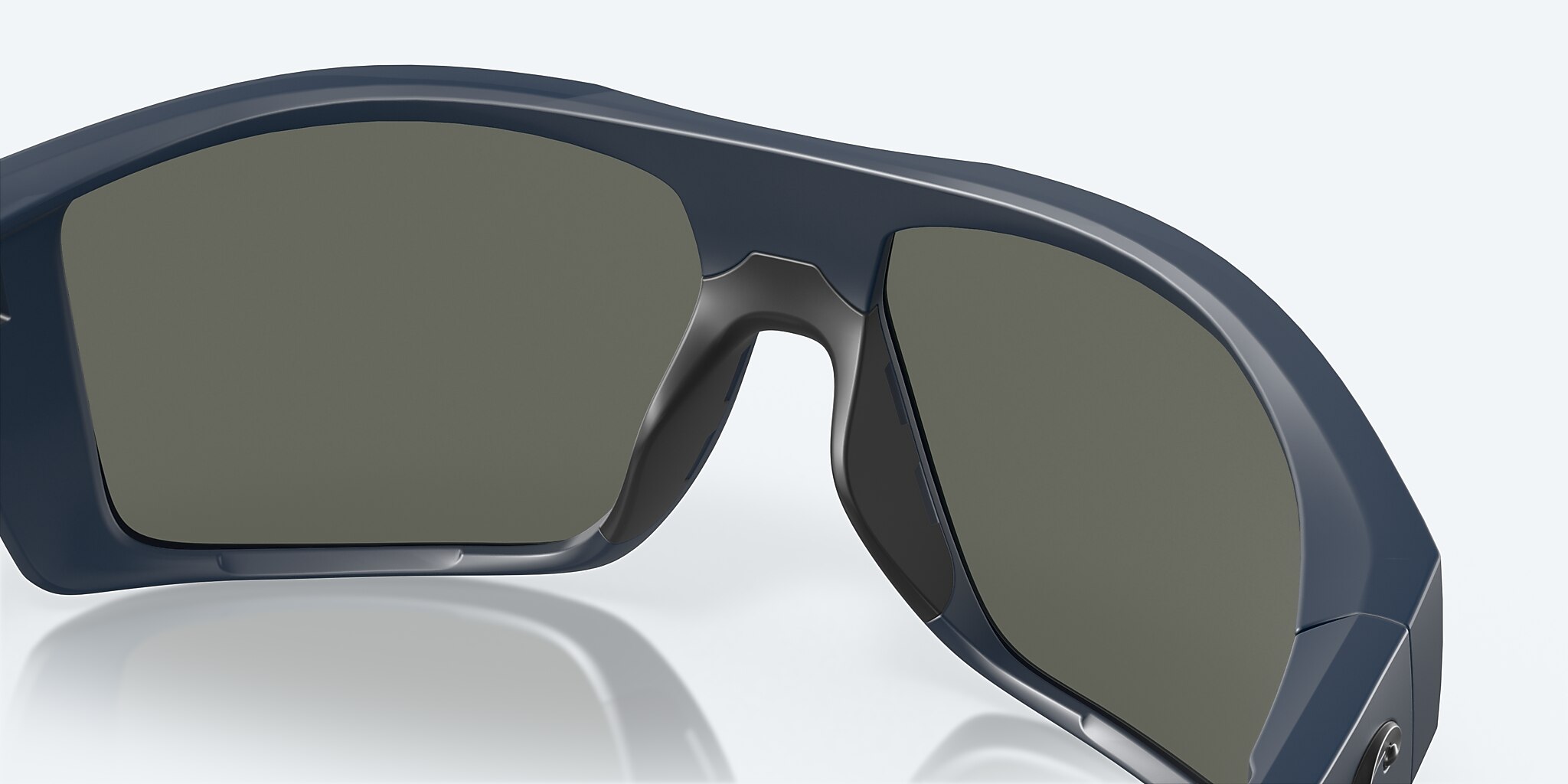 Lunettes de soleil Costa Diego XL (62-14) avec Gris argenté verre et Minuit Blue monture Image 8 de 8