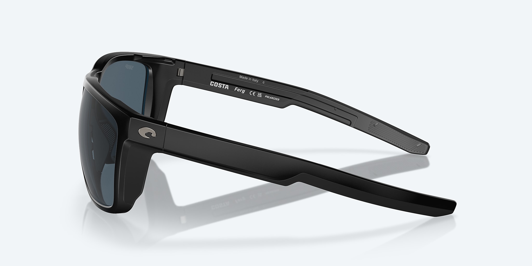 Sunglasses Costa Ferg L (59-16) with Gray lens and Matte Black frame Image 3 of 7