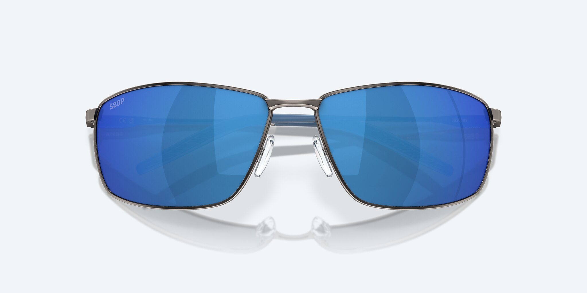 Lunettes de soleil Costa Turret L (63-15) avec Effet miroir Bleu verre et Bronze nickelé profond mat monture Image 5 de 7