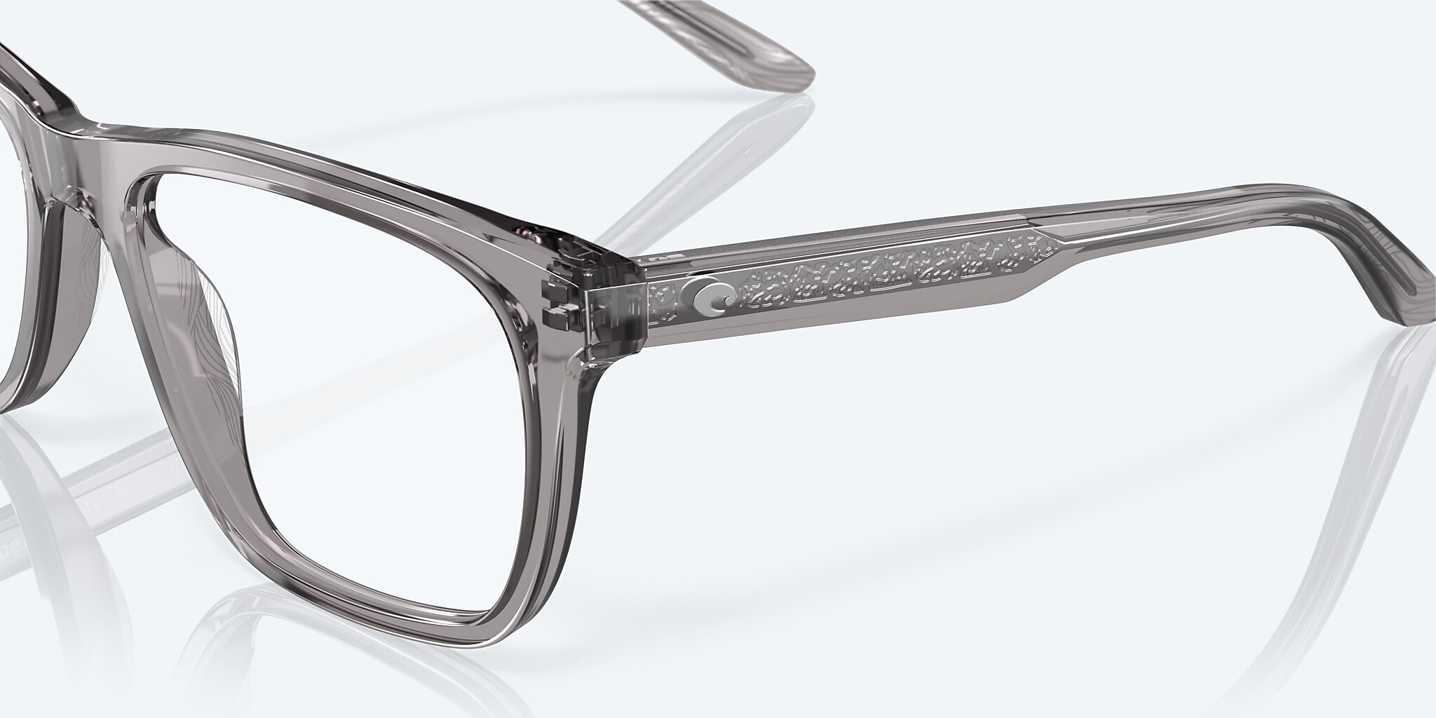 Eyeglasses Costa Mariana Trench 400 L (57-18) with Demo Lens lens and Smoke Crystal frame Image 6 of 7