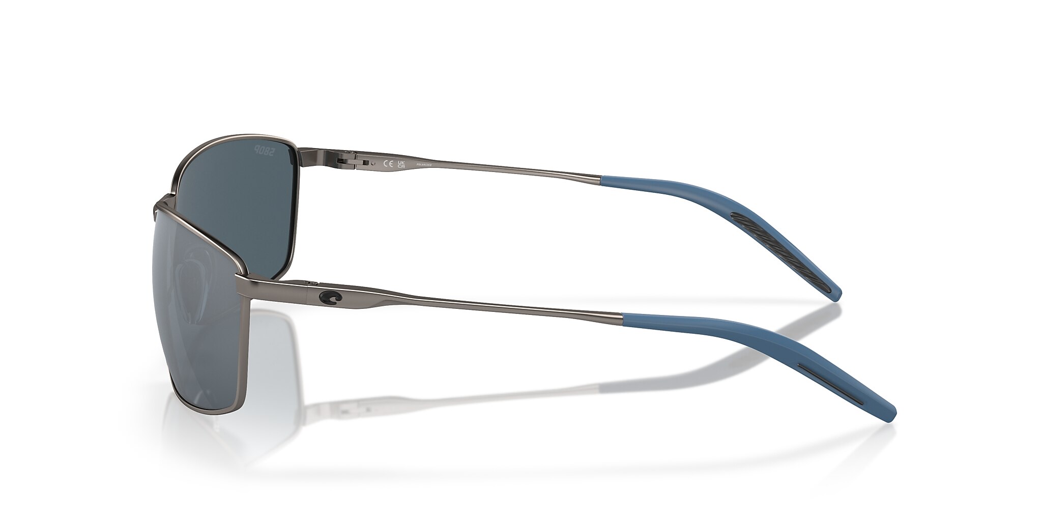 Costa Turret L (63-15) with Gray Silver Mirror lenses and Matte