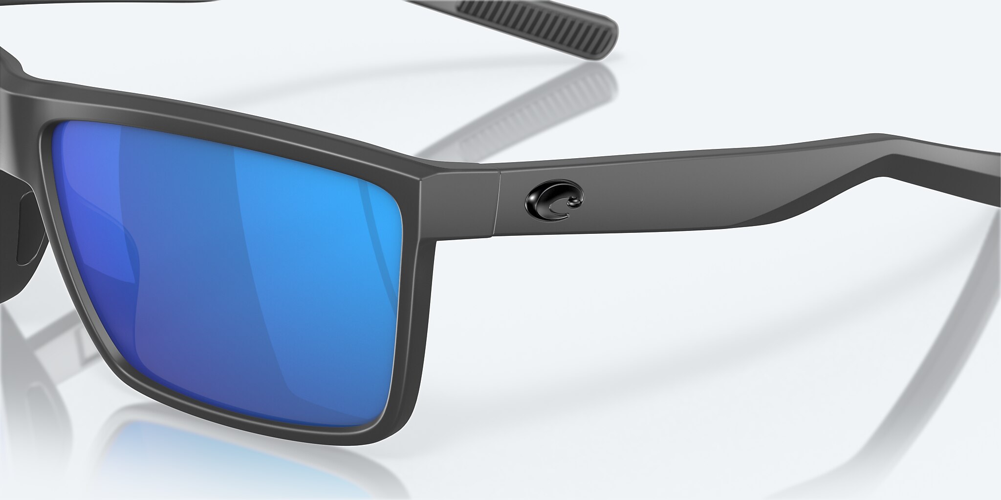 Sunglasses Costa Rinconcito M (60-12) with Blue Mirror lens and Matte Gray frame Image 6 of 8