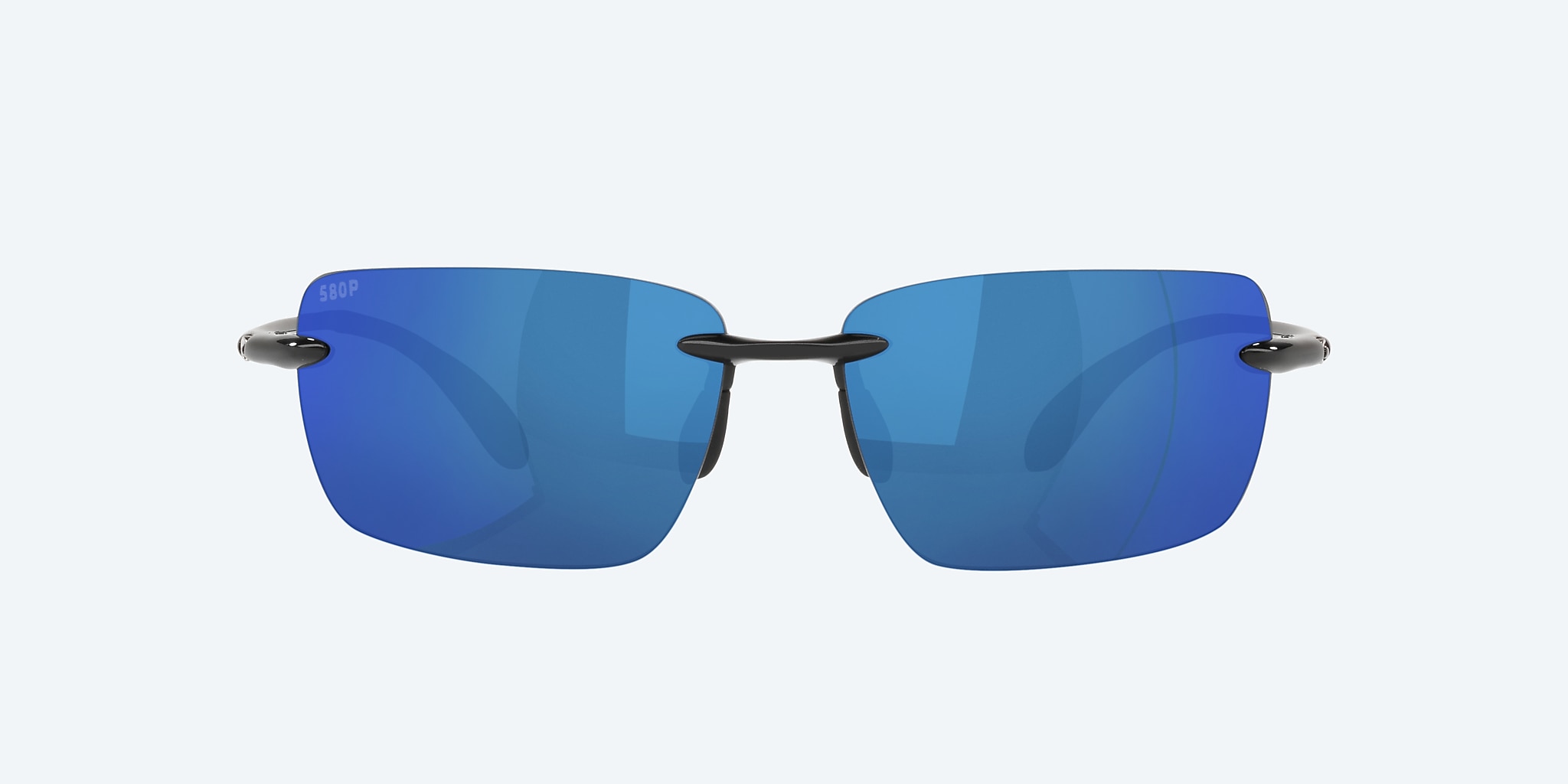 Sunglasses Costa Gulf Shore M (66-15) with Blue Mirror lens and Shiny Black frame Image 2 of 4
