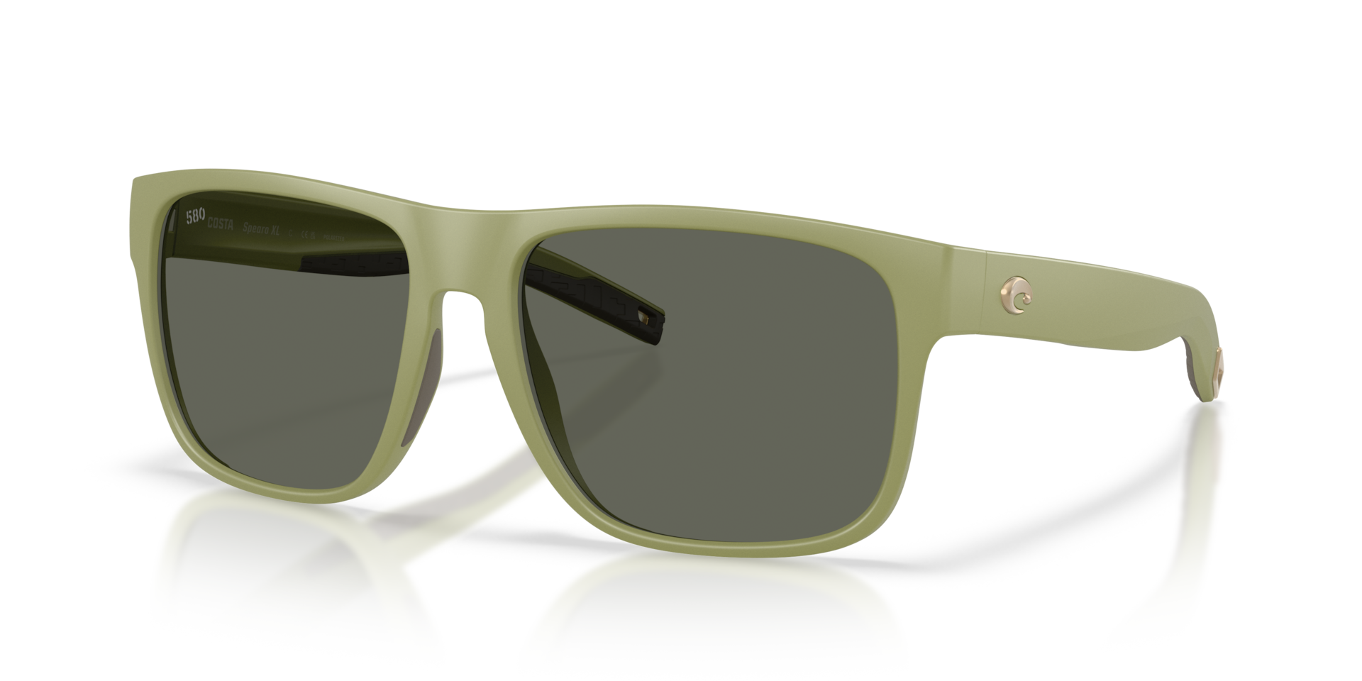 Costa Del Mar Hybrid Spearo XL MT Men's Matte Sitka Frame Gray 580G Polarized Lens Sunglasses 06S9013-90132459