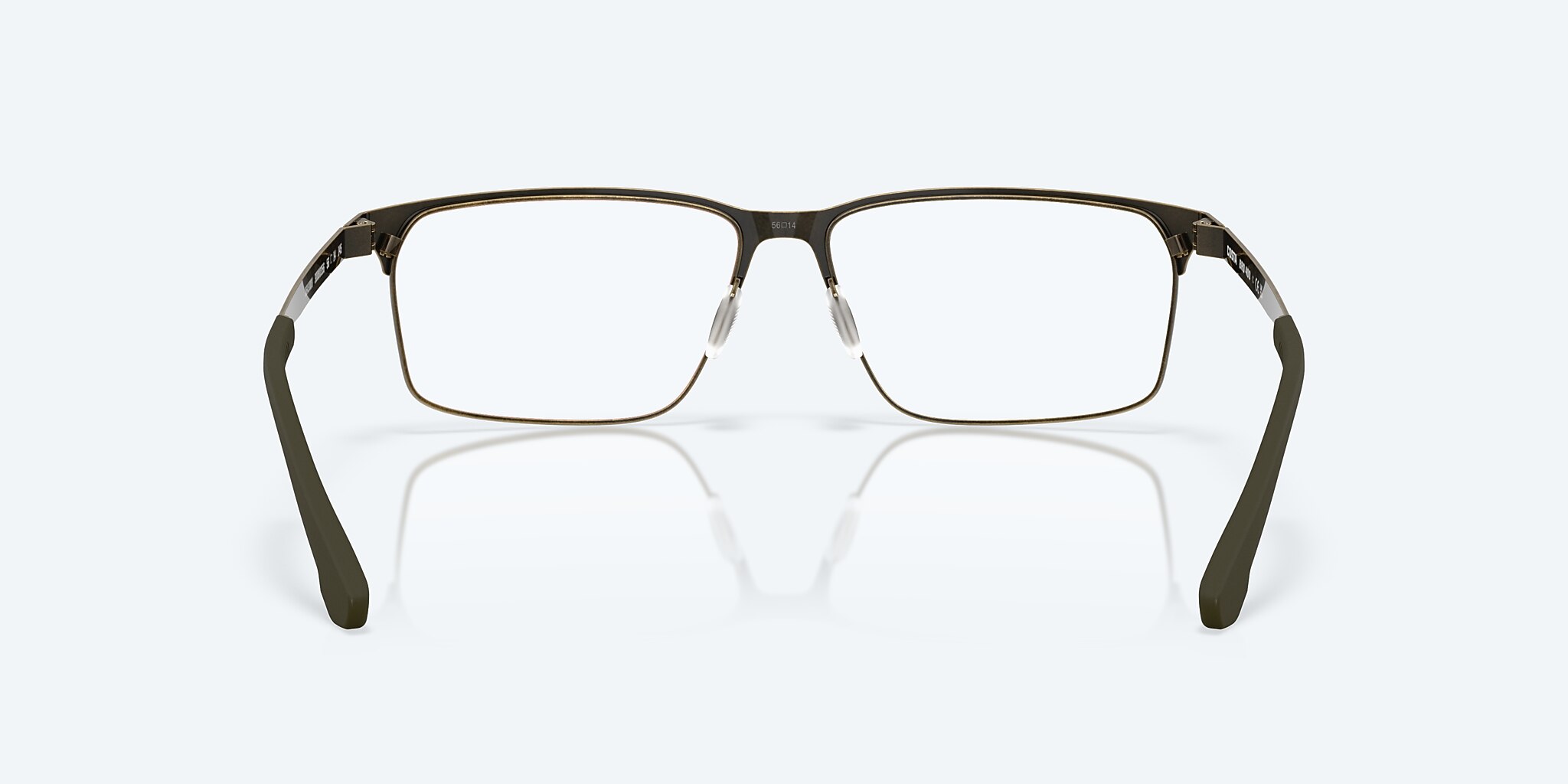 Eyeglasses Costa Bimini Road 400 M (56-14) with Demo Lens lens and Weathered Brass frame Image 4 of 7