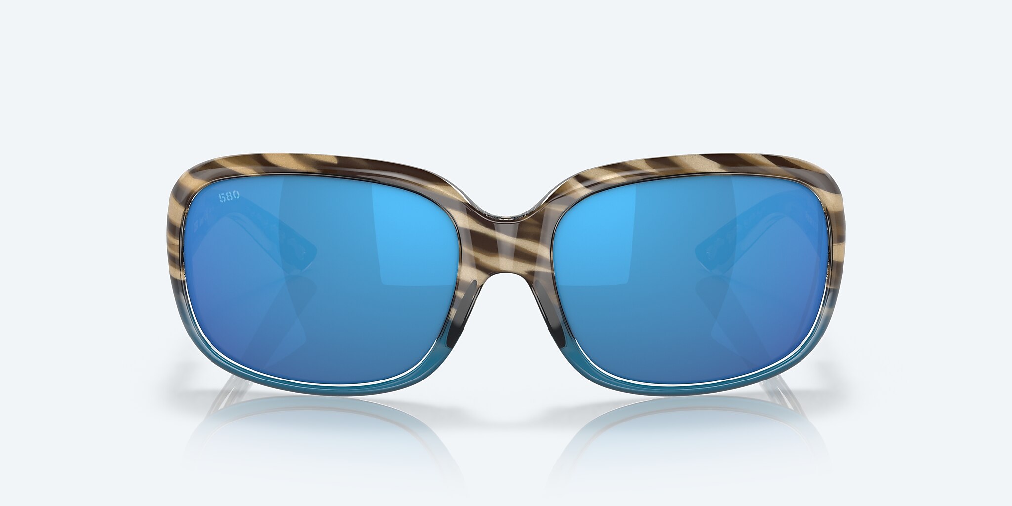 Sunglasses Costa Gannet M (58-17) with Blue Mirror lens and Shiny Wahoo frame Image 2 of 7