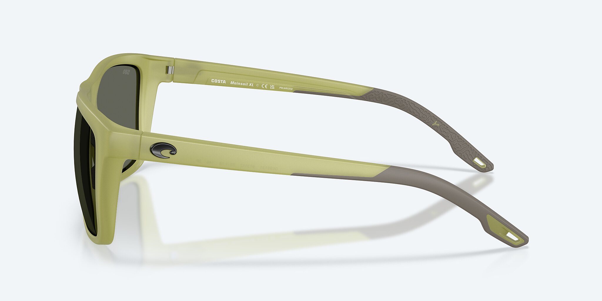 Lunettes de soleil Costa Mainsail XL XXL (59-18) avec Gris verre et Matte Translucent Sitka monture Image 3 de 8
