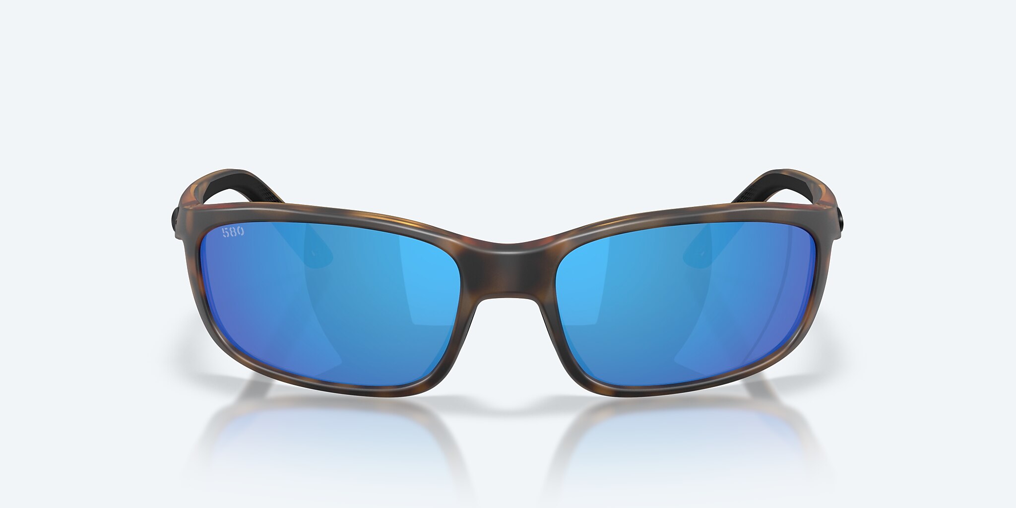 Lunettes de soleil Costa Brine II M (59-17) avec Effet miroir Bleu verre et Écaille de tortue mate monture Image 2 de 9
