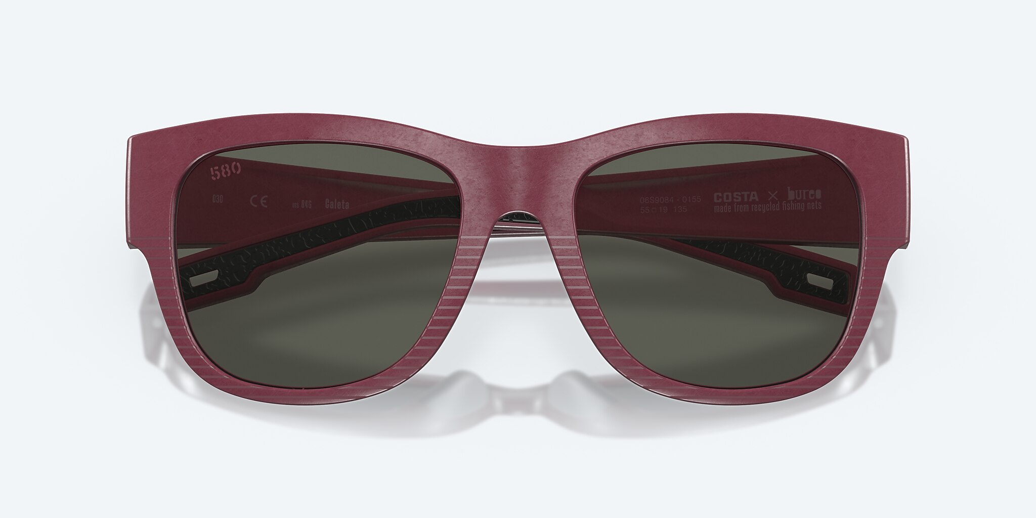 Sunglasses Costa Caleta XL (55-19) with Gray lens and Net Plum frame Image 5 of 8