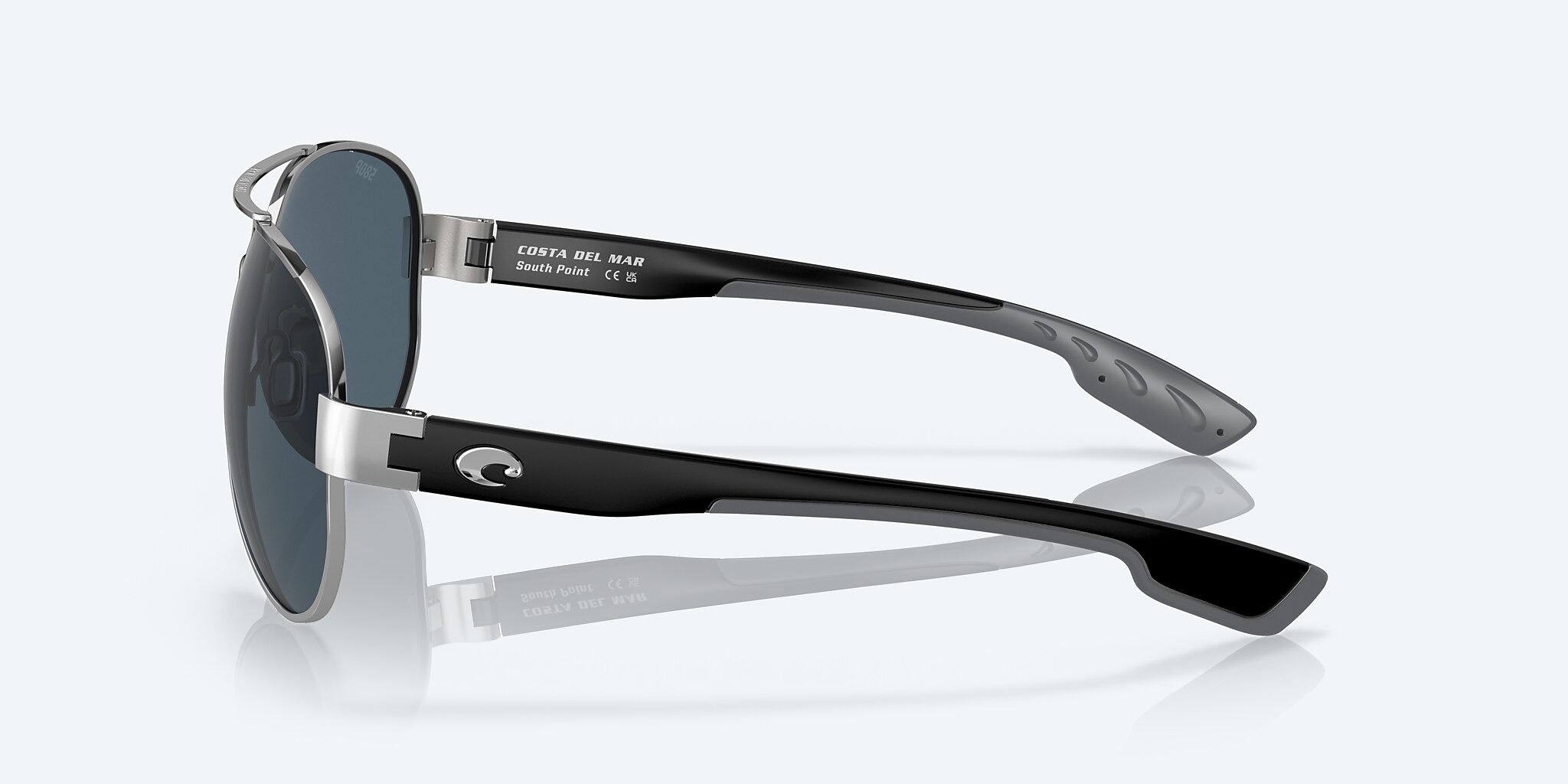 Sunglasses Costa South Point L (59-14) with Gray lens and Palladium frame Image 3 of 7
