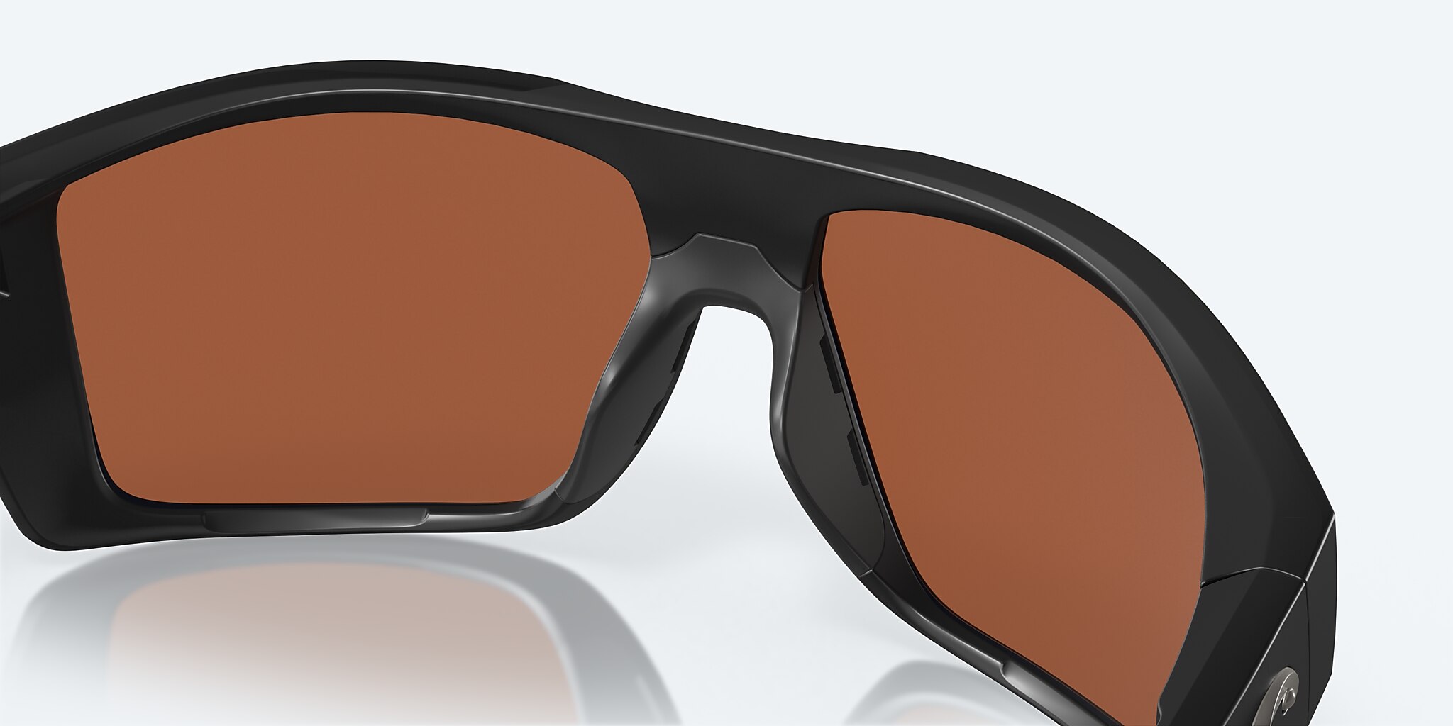 Lunettes de soleil Costa Diego XL (62-14) avec Effet miroir Vert verre et Noir mat monture Image 7 de 7