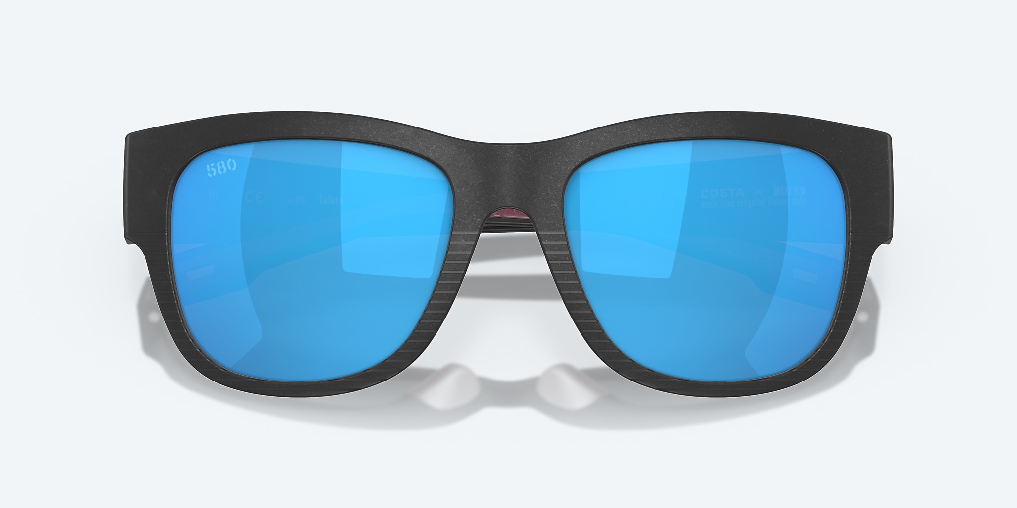 Sunglasses Costa Caleta XL (55-19) with Blue Mirror lens and Net Black frame Image 5 of 8