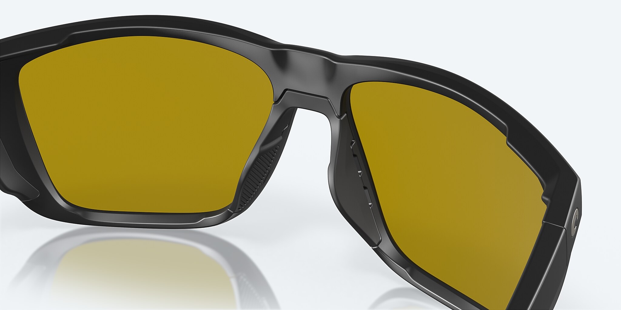 Sunglasses Costa Ferg XL XXL (62-16) with Sunrise Silver Mirror lens and Matte Black frame Image 7 of 8