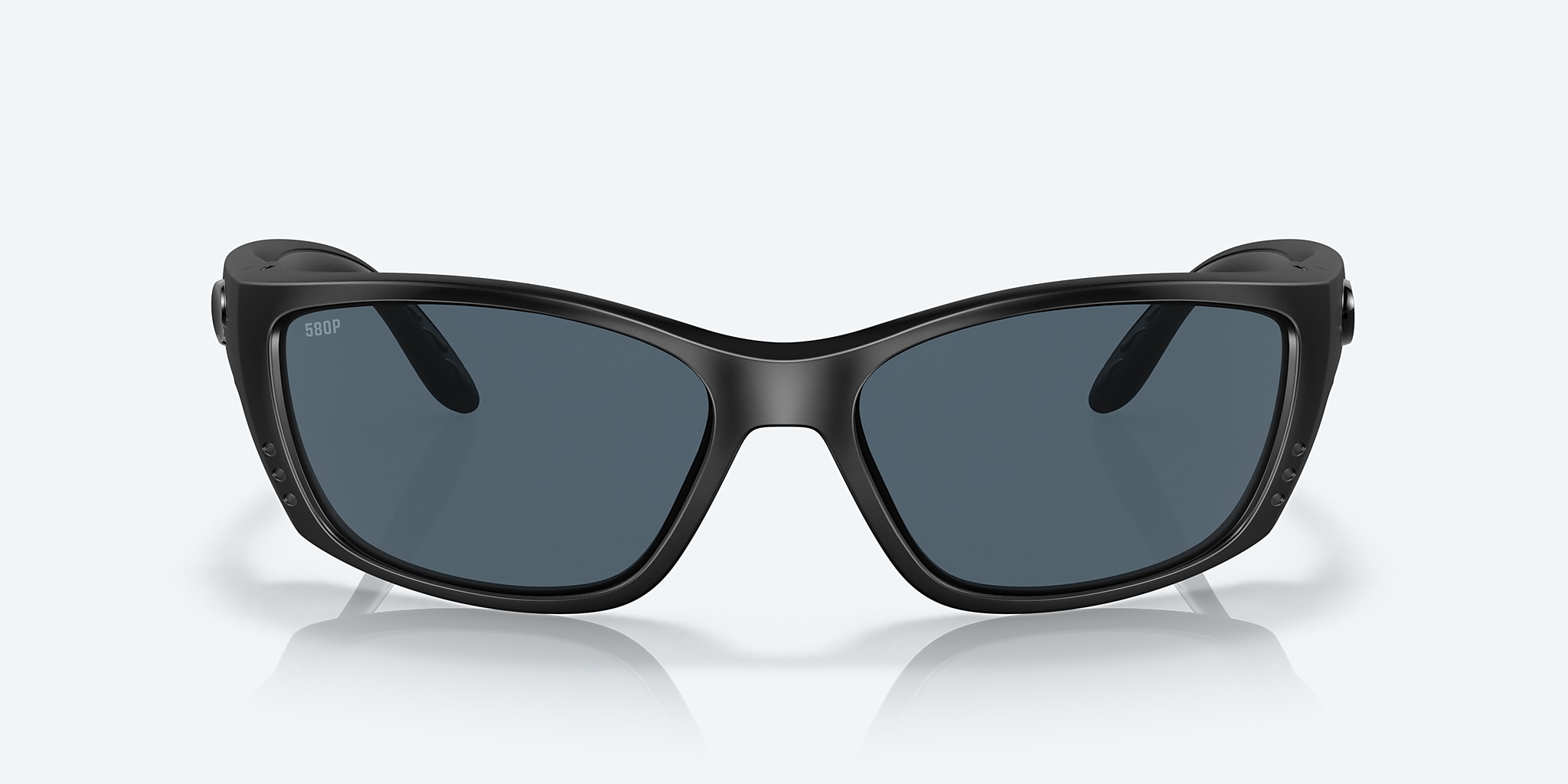 Sunglasses Costa Fisch XL (64-17) with Gray lens and Blackout frame Image 2 of 7