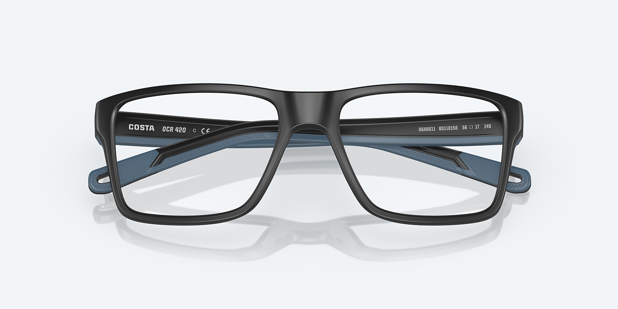 Eyeglasses Costa Ocean Ridge 420 L (56-17) with Demo Lens lens and Matte Black frame Image 5 of 7