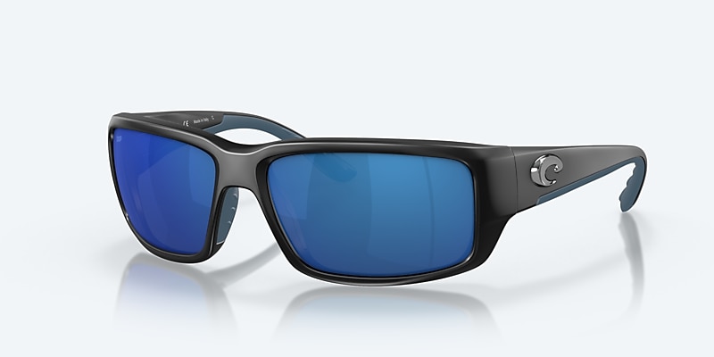 Sunglasses Costa Fantail M (59-14) with Blue Mirror lens and Matte Black frame Image 1 of 7