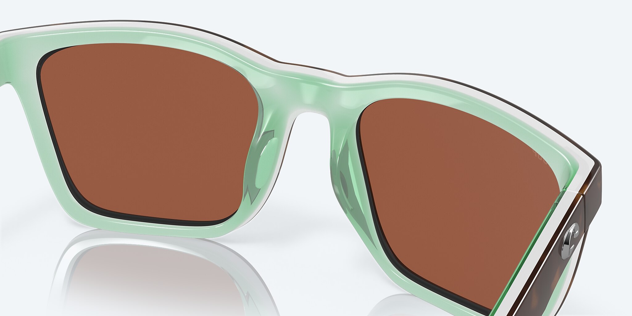 Sunglasses Costa Panga XXL (56-20) with Copper lens and Shiny Tortoise/White/Seafoam Crystal frame Image 7 of 7