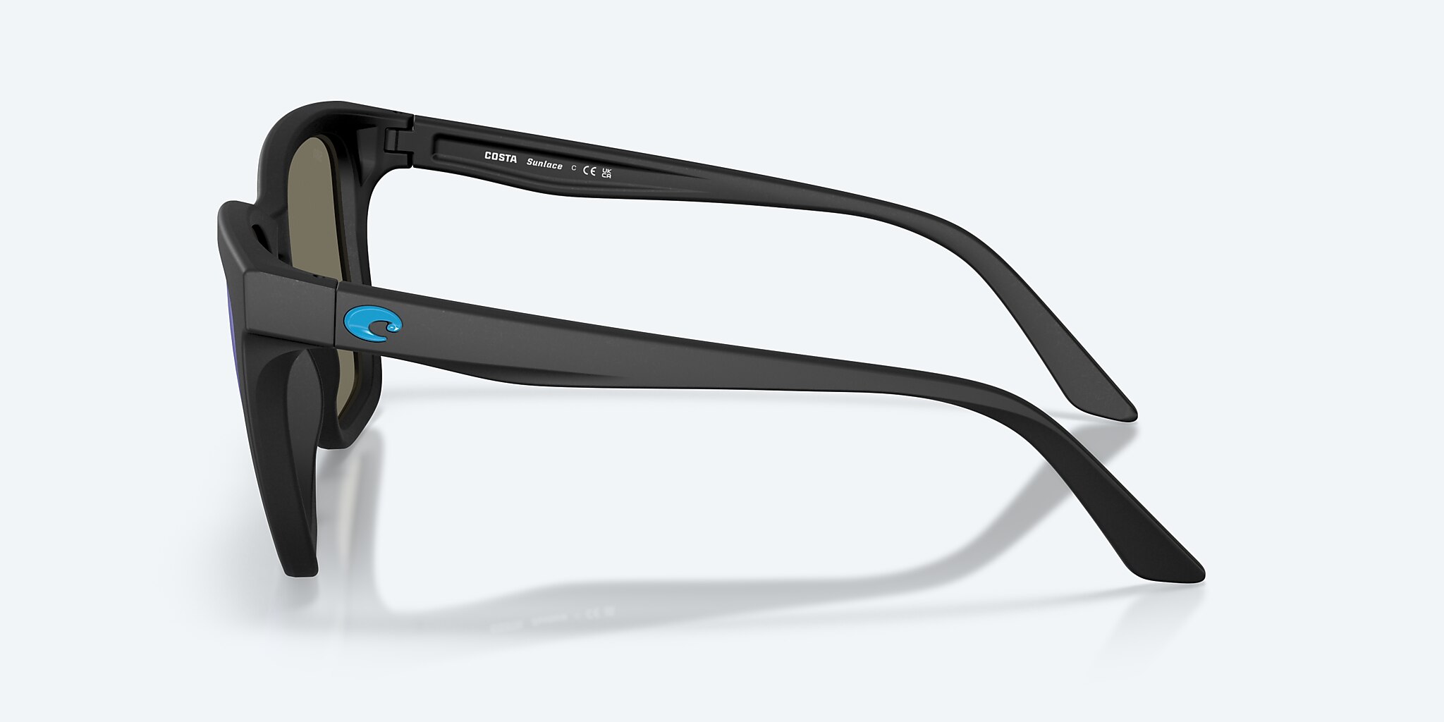 Sunglasses Costa Sunlace XL (55-19) with Blue Mirror lens and Netplus Black frame Image 3 of 7