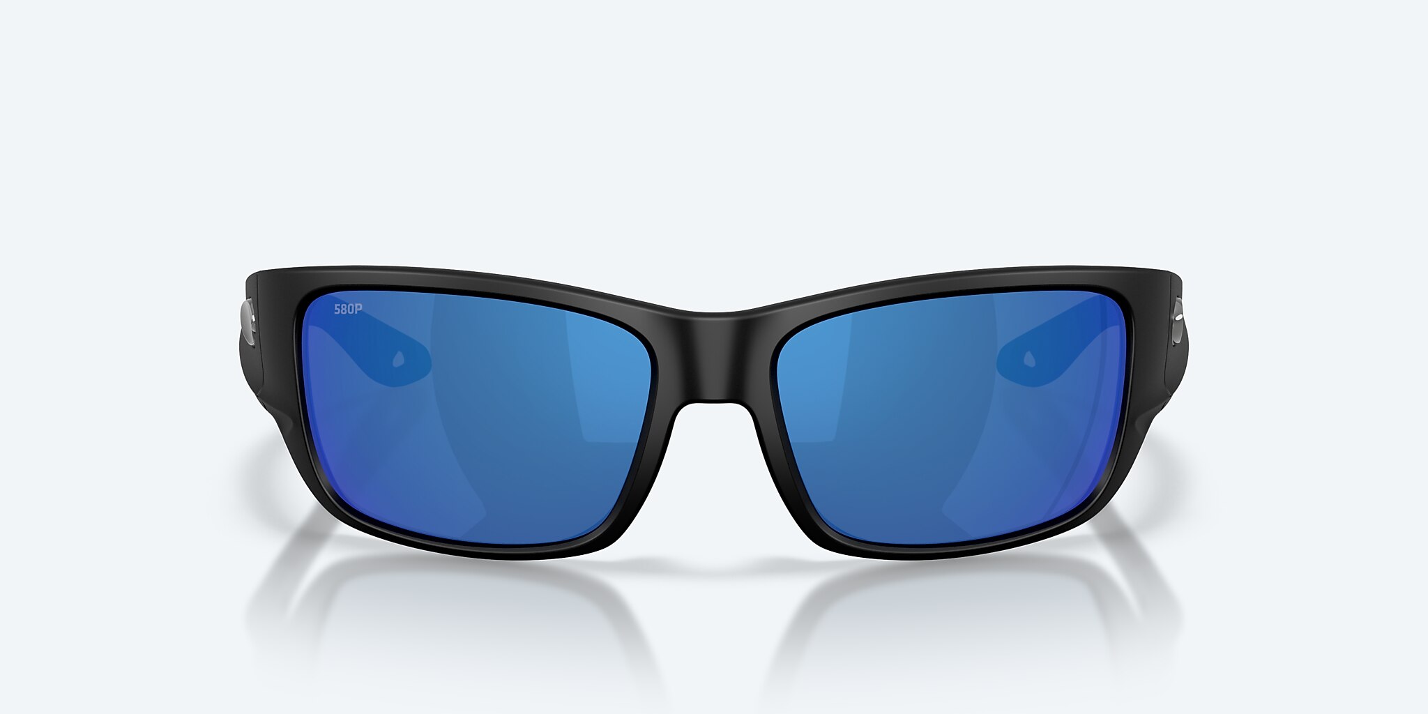 Sunglasses Costa Schoolie S (56-16) with Blue Mirror lens and Matte Black frame Image 2 of 9