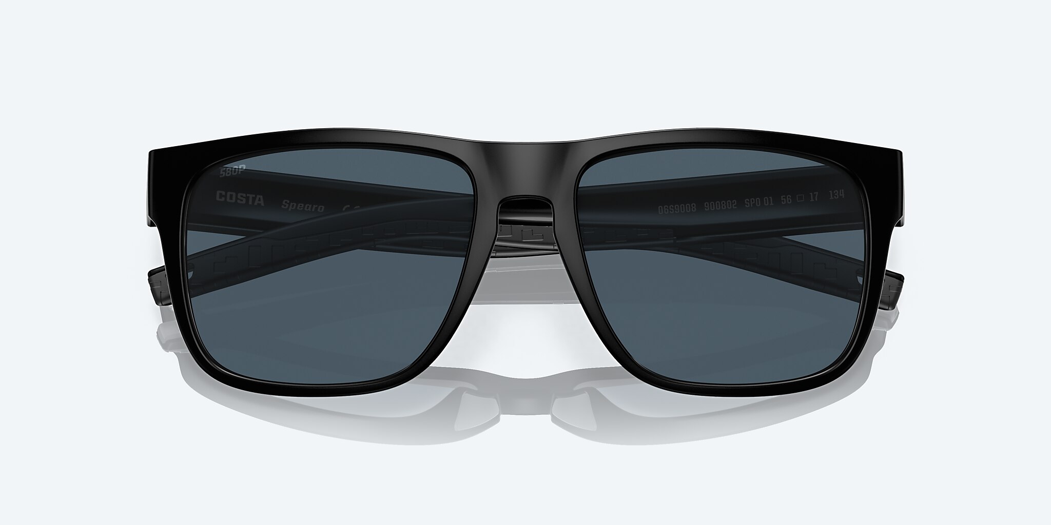 Gafas de sol Costa Spearo XXL (56-17) con Gris lente y Negro montura Imagen 5 de 7