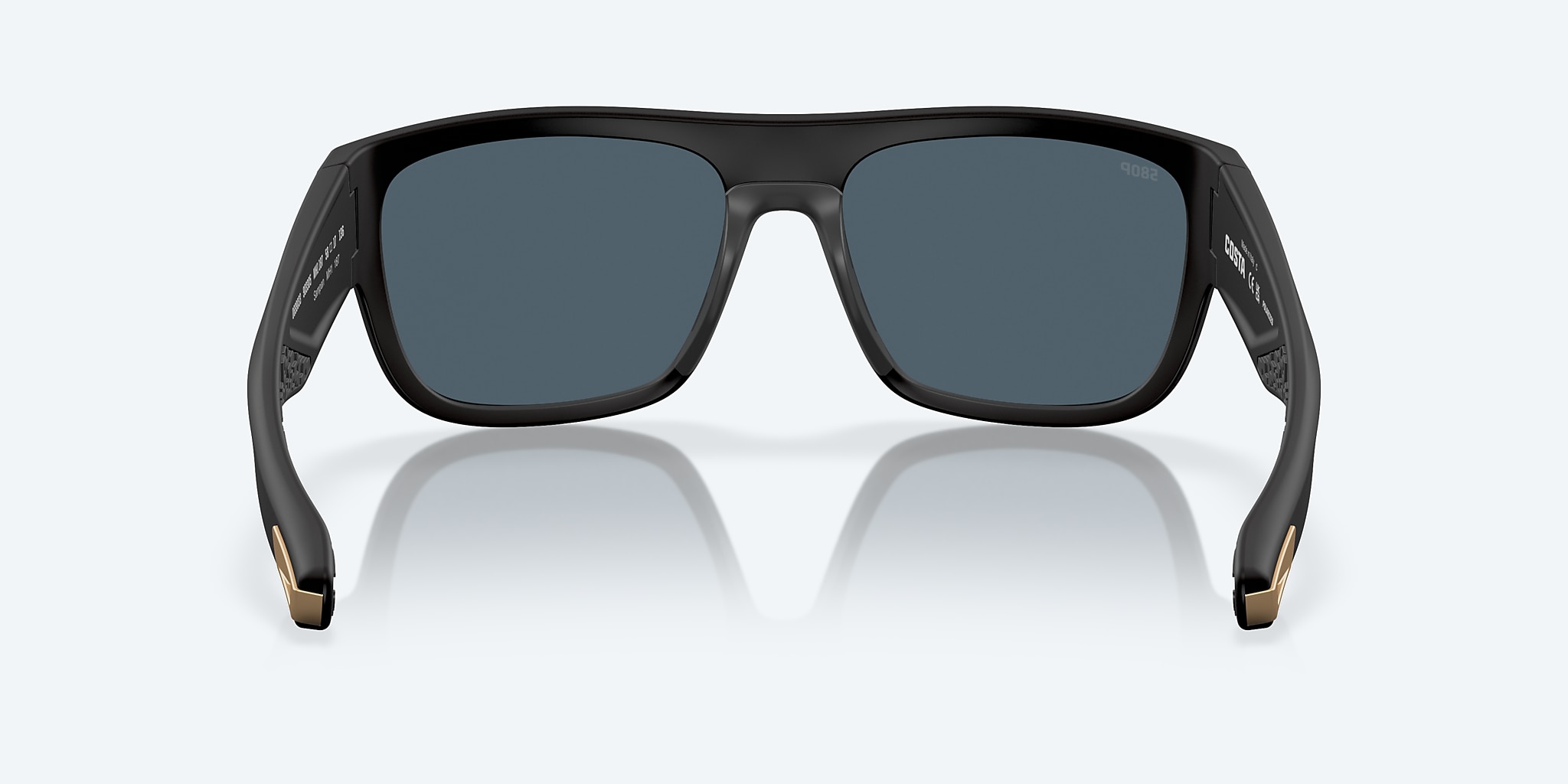 Sunglasses Costa Sampan XL (58-17) with Gray lens and Matte Black Ultra frame Image 4 of 7