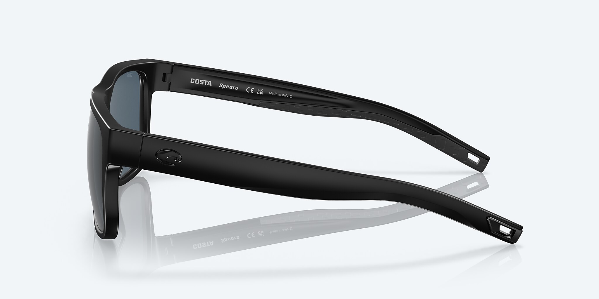 Gafas de sol Costa Spearo XXL (56-17) con Gris lente y Negro montura Imagen 3 de 7